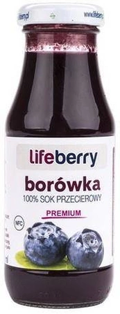 Lifeberry Borówka 100% Sok Przecierowy 200 Ml