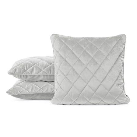 POSZEWKA VELVET 27 45 X 45 CM SREBRNY