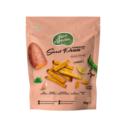 Super Munchies Chipsy Z Batatów Tandoori  60g