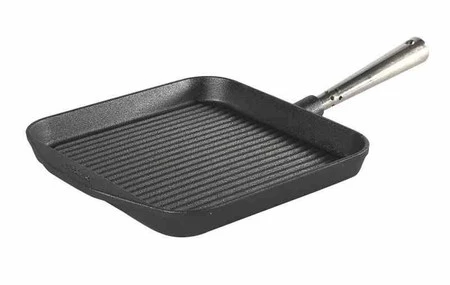 SKEPP - Patelnia grillowa kwadrat 25cm, stalowa r.
