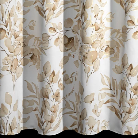 Zasłona ZAS/OLENI/BEŻ+ZŁ 140X250 PRZELOTKI