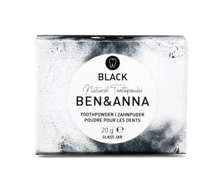 BEN and ANNA, Naturalny wybielający proszek do zębów z aktywnym węglem, 20 g