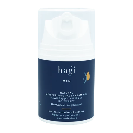 Hagi Men- Naturalny nawilżający krem-żel do twarzy Ahoj Kapitanie50ml