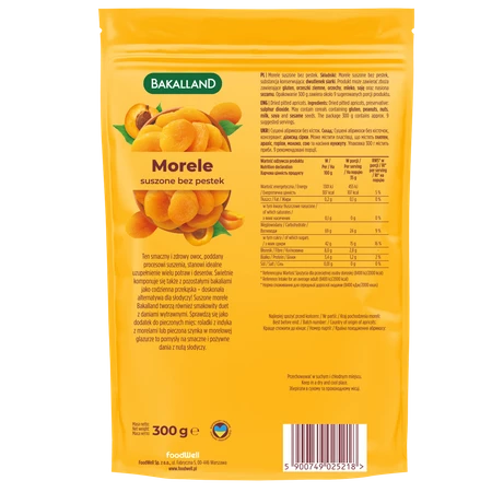 Bakalland Morele całe owoce 300g