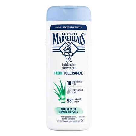Le Petit Marseillais Żel pod prysznic High Tolerance - Bio Organic Aloe Vera 400ml