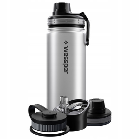 Wessper Butelka termiczna termos THERMOSTEEL srebrna 500ml