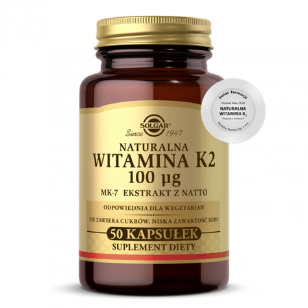 Solgar Naturalna witamina K2 - 50 kaps.