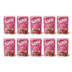 Zestaw 10x WOW CAT Junior Geflugel Leber - drób z wątróbką dla kociąt (125g)