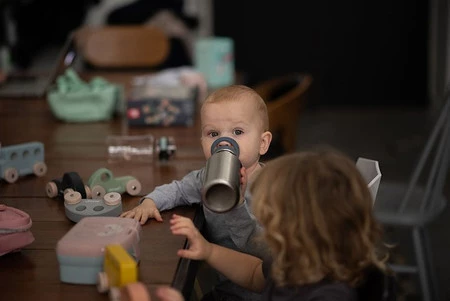 Lassig Zestaw śniadaniowy na lunch Lunchbox + Tritanowa butelka - bidon 460 ml About Friends Szynszyla