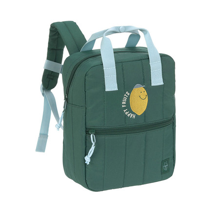 Lassig Plecak mini kwadratowy dla przedszkolaka Little Gang Lemon dark green