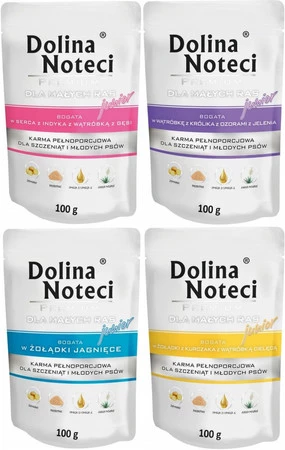 DOLINA NOTECI PREMIUM MAŁE RASY JUNIOR Królik Jeleń 100g