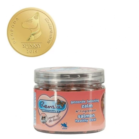 Renske Cat Healthy Mini Treat Salmon - przysmaki dla kotów - łosoś (100 g)