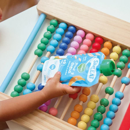 Smileat, BIO Mus z ekologicznymi truskawkami i bananem, 100g