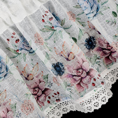 FIRANA GOTOWA DORA 150 X 60 CM BIAŁY