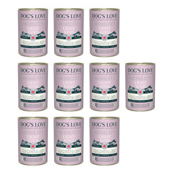 Zestaw 10x DOG'S LOVE Mobility light rind - karma niskotłuszczowa dla psa z wołowiny (400g)