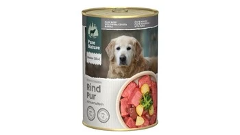 Zestaw 10x PURE NATURE DOG Senior Rind Pur - wołowina z ziemniakami i algami dla psa seniora (400g)