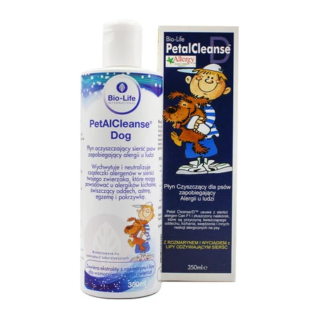 BIOLIFE PETAL CLEANSE™ D Płyn oczyszczający dla psów, zapobiegający alergii u ludzi, 350ml