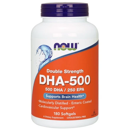 DHA - 500 DHA 250 EPA Kwas dokozaheksaenowy 500 mg (180 kaps.)