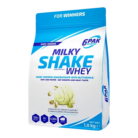 6PAK MILKY SHAKE WHEY  1800g PISTACHIO ICE CREAM