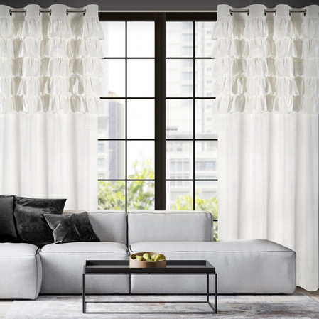 ZASŁONA GOTOWA AURA 140 X 250 CM BIAŁY