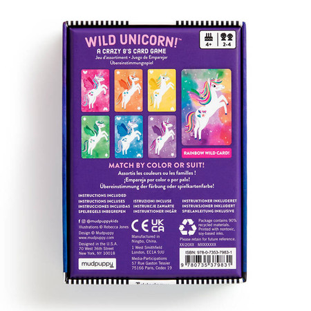 Mudpuppy Gra karciana Wild Unicorn! 4+