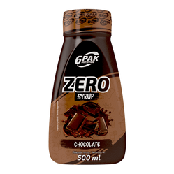6PAK Syrop ZERO cukru 500 ml smak czekolada