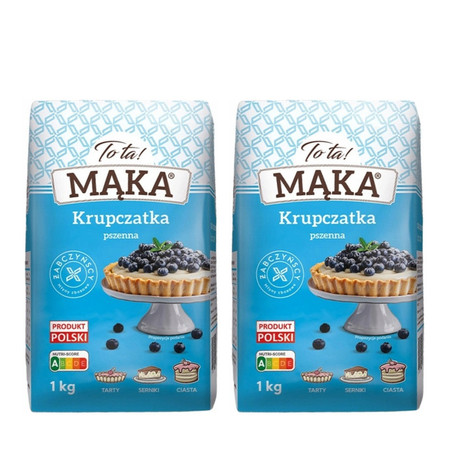 Zestaw: 2x ToTa! Mąka pszenna krupczatka 1 kg