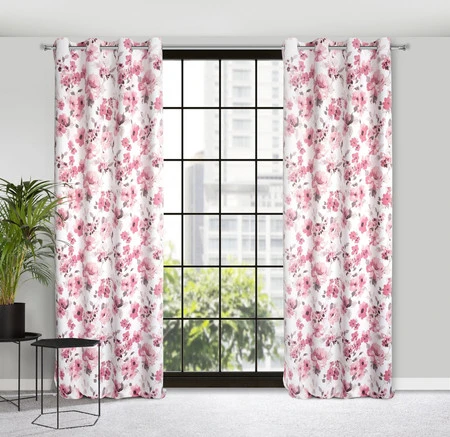 ZASŁONA GOTOWA CAREN 140 X 250 CM BIAŁY