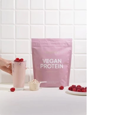 Natu.Care Białko wegańskie Vegan Protein Biała Czekolada Maliny 525 gr.