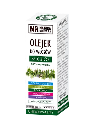 Olejek do włosów mix ziół 50ml NATURA RECEPTURA