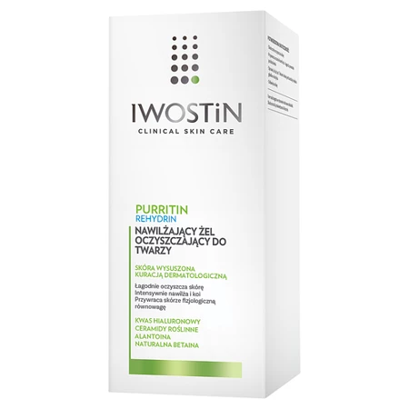 Iwostin Purritin Rehydrin Nawilżający żel oczyszczający do twarzy 150 ml