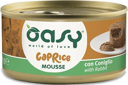 OASY Cat Caprice Mousse Kot Rabbit Królik 85g