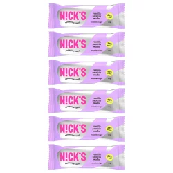 Zestaw 6x N!CK'S Nicks Protein Wafer Vanilla Proteinowy wafelek waniliowy bez cukru 40g