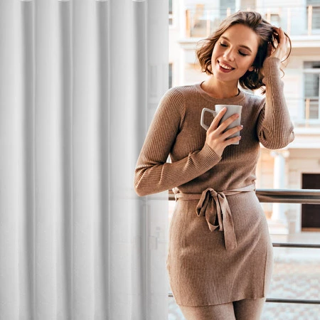 FIRANA GOTOWA ARIADNA 2 350 X 250 CM BIAŁY