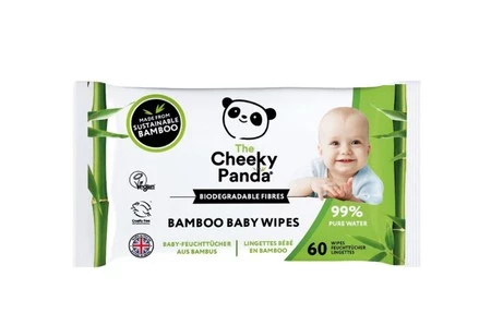 Cheeky Panda, Chusteczki nawilżane dla dzieci, 60 szt., KARTON 12 opakowań