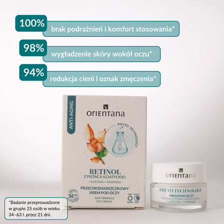 Orientana Phyto Technology Przeciwzmarszczkowy Krem Pod Oczy Retinol 15ml