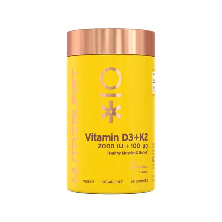 Nutriburst Vitamin D3+K2 Witamina D3 + K2 w żelkach 60 szt.