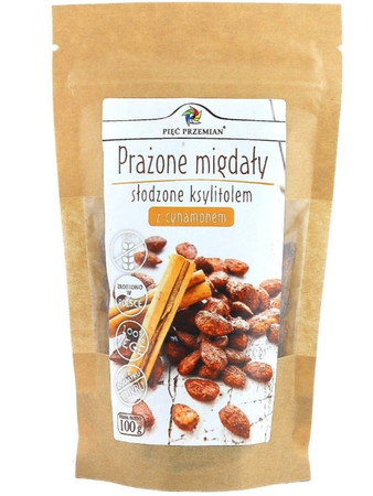 Pięć Przemian − Migdały prażone z ksylitolem − 100 g