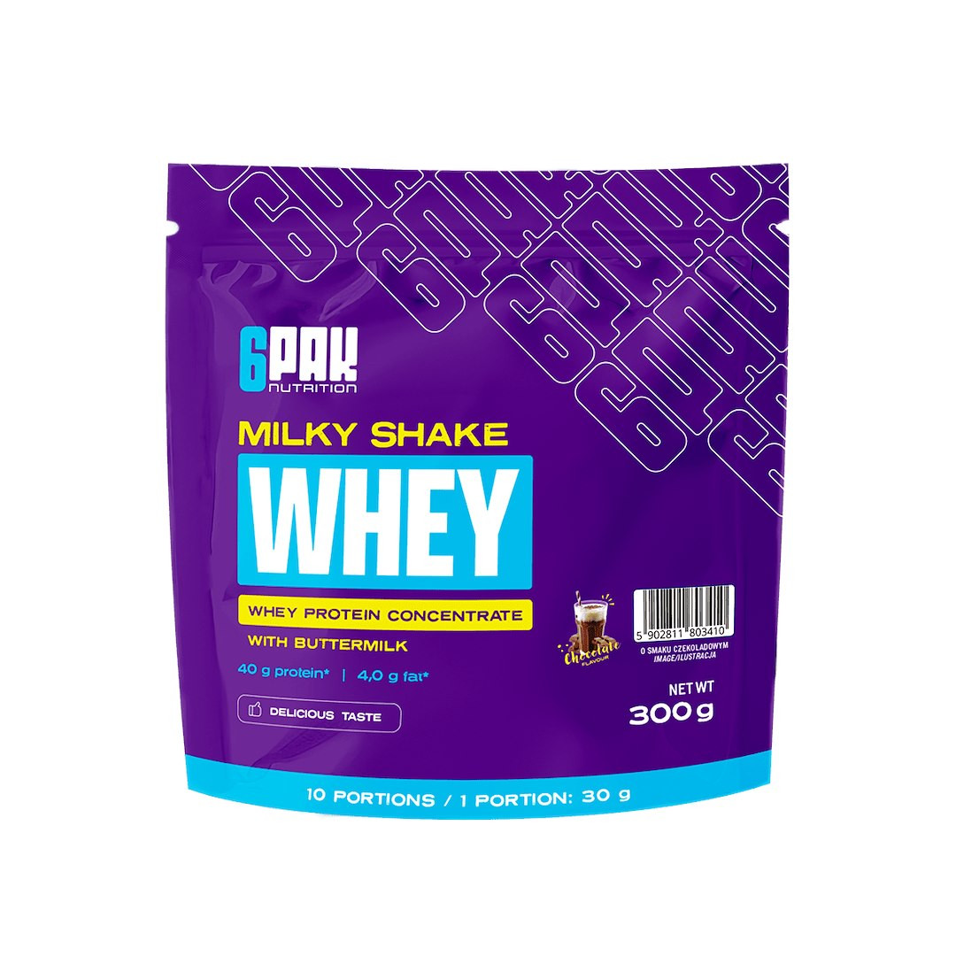6PAK MILKY SHAKE WHEY 300g CHOCOLATE - Nabea.pl