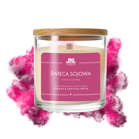 Świeca sojowa zap. insp. Versace Crystal Noir 225g