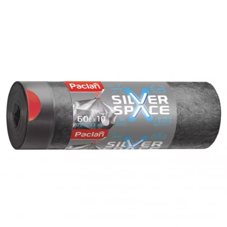 Paclan Silver Space worki na śmieci 60L 10 sztuk