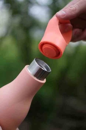 JJ - Butelka termiczna stalowa 500ml Loop™, koralo