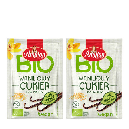 Zestaw: 2x Amylon − Cukier waniliowy BIO − 8 g