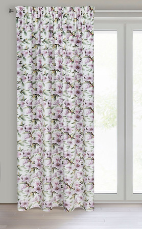 ZASŁONA GOTOWA ARLETA NA TAŚMIE 140 X 270 CM BIAŁY