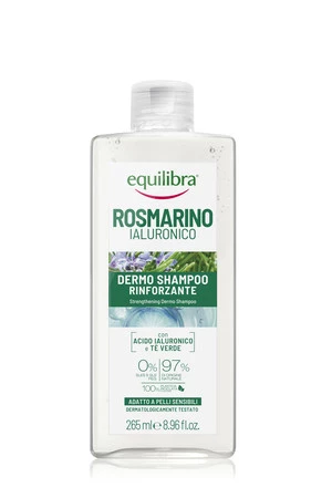 Equilibra Wzmacniający szampon rozmaryn i kwas hialuronowy 265 ml