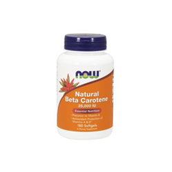 Naturalny Beta Karoten (Witamina A) 25000 IU (180 kaps.)