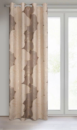 ZASŁONA GOTOWA FREZJA 140 X 250 CM BEŻOWY