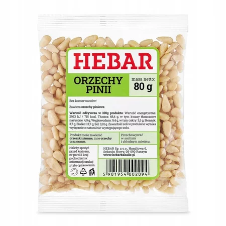 Hebar Orzechy pinii 80 g