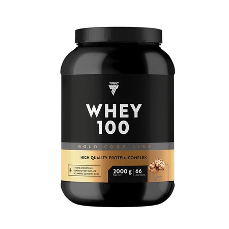 Trec GOLD CORE LINE WHEY 100 białko Izolat + Hydroizolat + Koncentrat 2000g smak czekolada