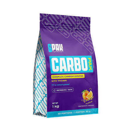 6PAK CARBO PAK 1000g Węglowodany smak pomarańcza